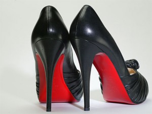 red bottom sole shoes