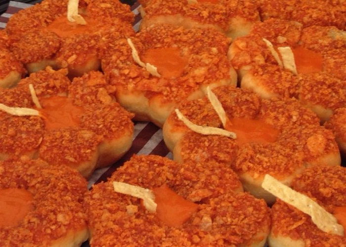 The Burger King / Tim Horton Mashup Vegetarian Buffalo Crunch Donut